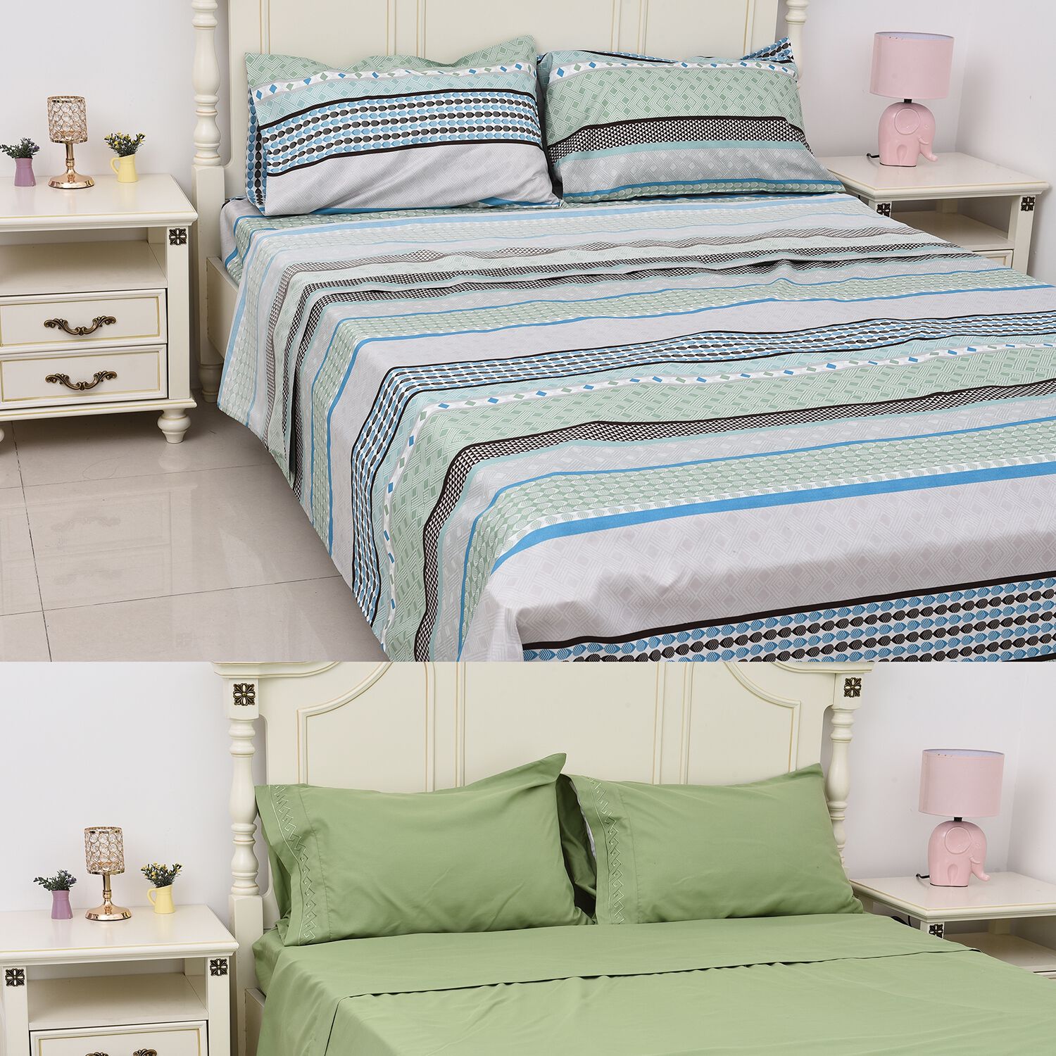 Perez Lime Green Designer Luxury Perez Lime Green Faux Silk Single Bed Duvet Cover Bedding Set