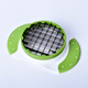 Cutter and Fruit Slicer (Size:18x12x2 Cm) - White & Green