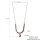 Cherry Citrine Necklace (Size - 18) in Platinum Overlay Sterling Silver 10.87 Ct, Silver Wt. 12.80 Gms.