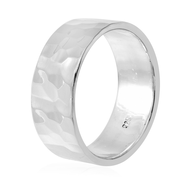 Sterling Silver Hammer Design Ring