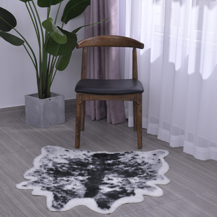 Supersoft Faux Cowhide Rug - Black and White