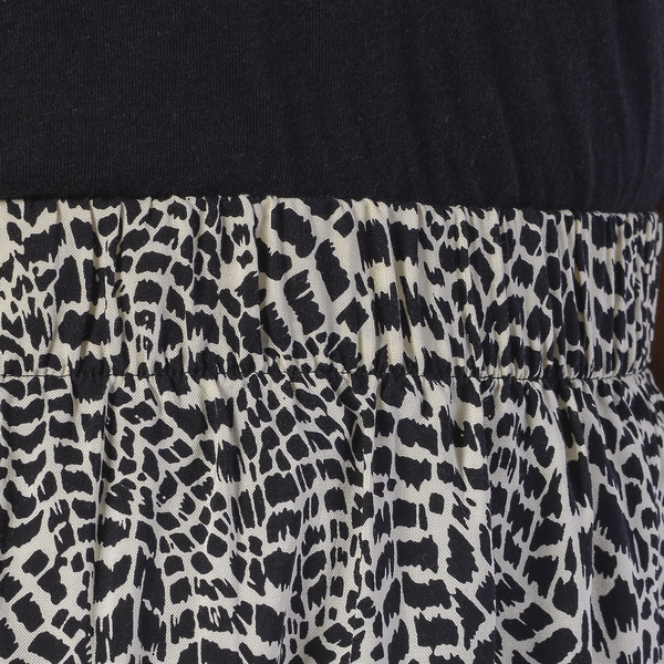 LA MAREY Black Printed Midi Skirt (Size S/M,10-14)