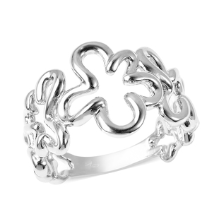 LucyQ Splash Collection - Rhodium Overlay Sterling Silver Ring