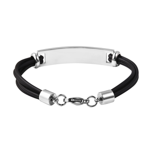Bar Multi Strand Bracelet (Size 7) with Lobster Lock in Stainless Steel