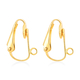 Yellow Gold Overlay Sterling Silver Clip On Earring Converters - For Lever Back