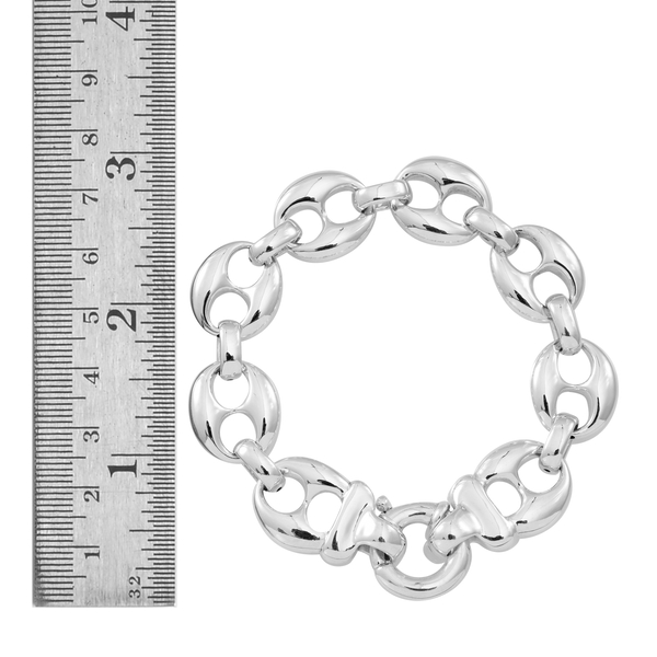 Designer Inspired Silver Mariner Bracelet (Size 7.5), Silver wt 18.00 Gms.