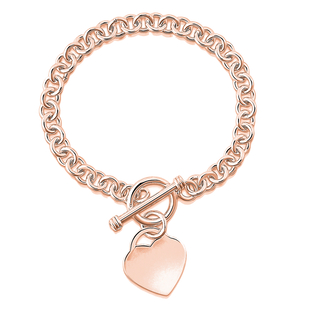 Heart Bracelet (Size - 7.5) with T-Bar Lock