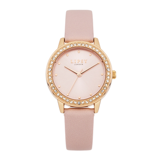 LIPSY Pink Dial 3 ATM Watch with Pink Colour Strap
