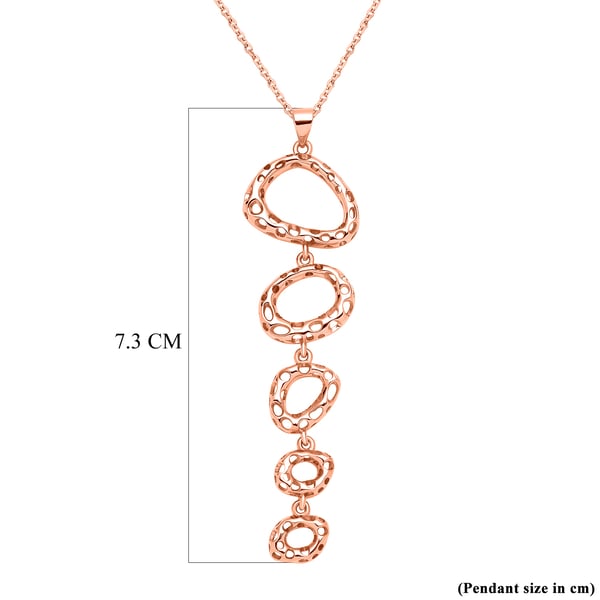 RACHEL GALLEY Versa Collection - 18K Vermeil Rose Gold Overlay Sterling Silver Pendant with Chain (Size 16/18/20)