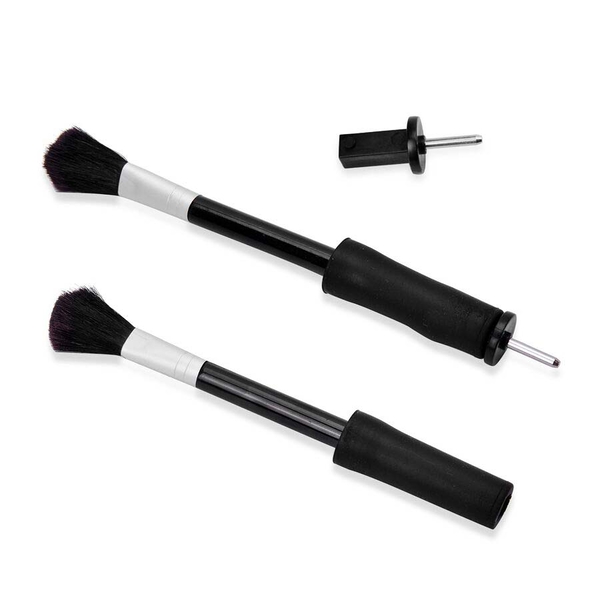 Makeup Brush Cleaner Set Includes 1 Electric Brush Spinner, 1 Bowl, 1 Attachment Spindle and 8 Brush Collars- White