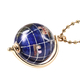 Multi Gemstones and White Shell Pearl Globe Necklace (Size 26 With 3 Inch Extender) in Yellow Gold Tone
