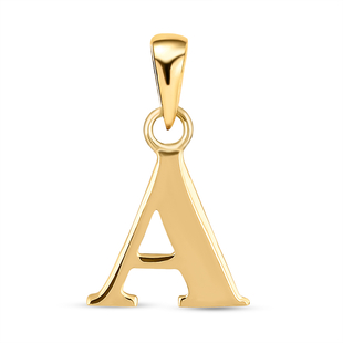 9K Yellow Gold Initial A Pendant