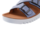 LA MAREY Criss Cross Pattern Two Strap Sandals (Size 3) - Blue