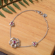 RACHEL GALLEY Rose Collection - African Ruby (FF) Bracelet (Size 8) in Rhodium Overlay Sterling Silv