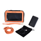 LOCK SOUL RFID Crossbody Bag with ( Size 30x22x13 Cm)  4000mah 2 in 1 Wireless Power Bank - Orange & Black