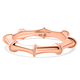 Sundays Child Rose Gold Overlay Sterling Silver Bamboo Inspired Ring