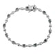 Alexandrite and Natural Cambodian Zircon Bracelet (Size - 7.5) in Sterling Silver 2.20 Ct, Silver Wt
