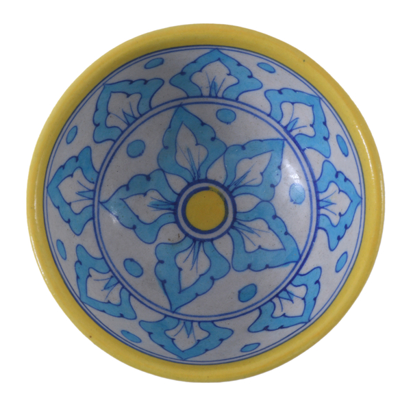 Jaipur Blue - Set of 4 Handprinted Ceramic Bowl