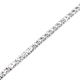 ELANZA Simulated Diamond (Bgt) Tennis Bracelet with Lobster Clasp (Size 7 with 1 Inch Extender) in Rhodium Overlay Sterling Silver.