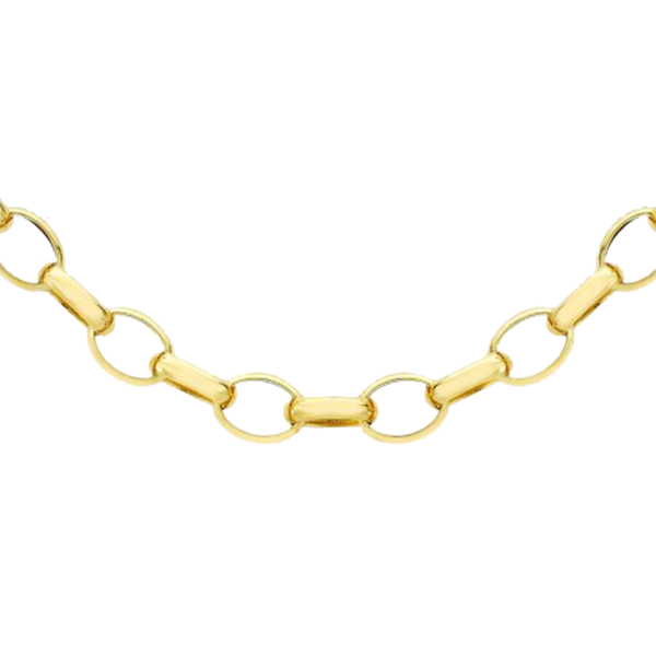 9K Yellow Gold Belcher Chain (Size - 30) With Lobster Clasp, Gold Wt. 19.90 Gms