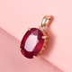 9K Yellow Gold AA  African Ruby (FF) (Ovl 14x10mm) Pendant 9.420 Ct.