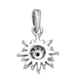 Diamond  Cluster Pendant in Platinum Overlay Sterling Silver 0.24  Ct.