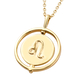 Sunday Child 14K Gold Overlay Sterling Silver Leo Zodiac Sign Pendant with Chain (Size 20), Silver Wt. 6.75 Gms