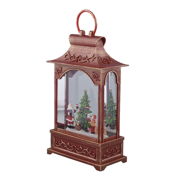 Christmas Santa Claus Musical Lantern with USB Cable (Require 3xAA Battery - Not Included)