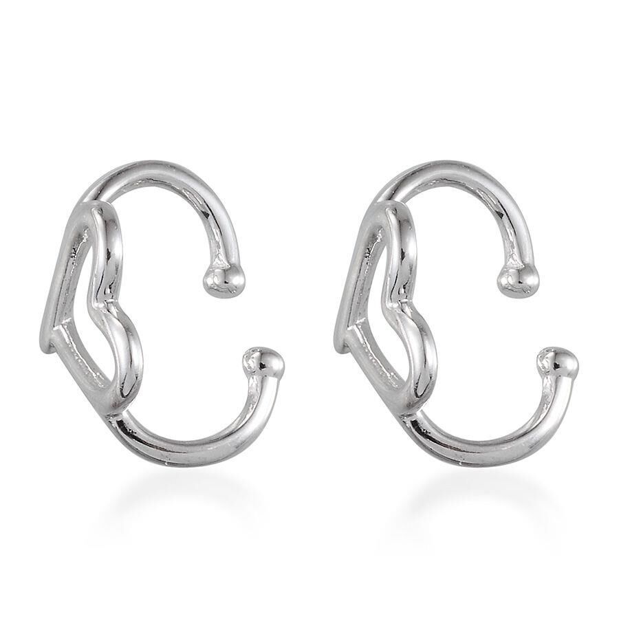 Sterling Silver Heart Shaped Ear Cuff