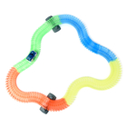 Flexible Glow Tracks with Toy Car (Incl. 1 LED Car, 160Pcs Light up Tracks and 2 Ramp)