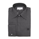 William Hunt - Saville Row Forward Point Collar Black and White Shirt (Size 15.5)