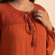 TAMSY 100% Viscose Top (Size 24) - Red