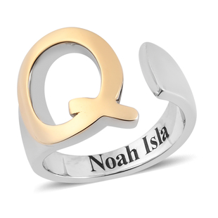 Personalised Engravable Initial Q Ring