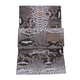 LA MAREY 100% Genuine Python Leather Crossbody Wallet (Size 20x10x5cm) - Beige & Multi