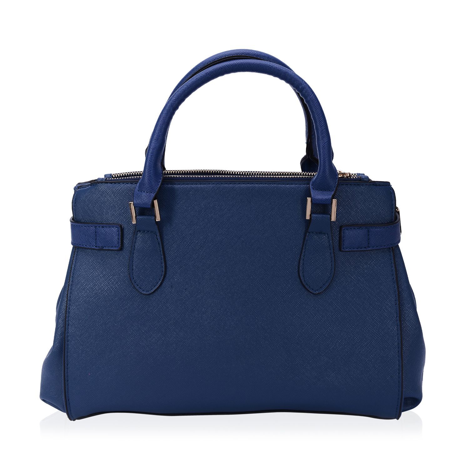 Sienna Navy Blue Tote Bag with Adjustable and Removable Shoulder Strap (Size 36x24x10 Cm)
