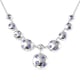 RACHEL GALLEY Orbit Collection - Tanzanite Necklace (Size 20) in Rhodium Overlay Sterling Silver 2.74 Ct, Silver Wt 21.45 Gms