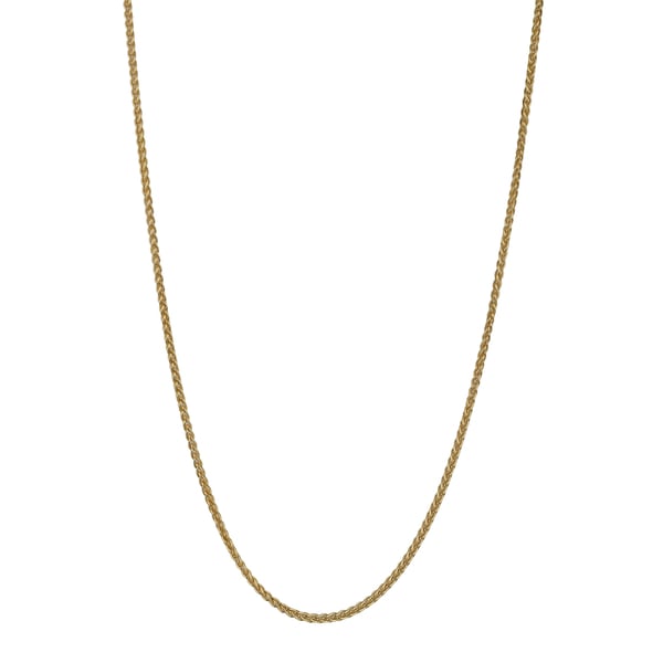 Hatton Garden Close Out - 9K Yellow Gold Spiga Necklace (Size - 22) With Spring Ring Clasp, Gold Wt.
