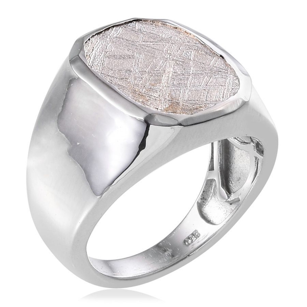 Meteorite (Cush) Ring in Platinum Overlay Sterling Silver 16.250 Ct.