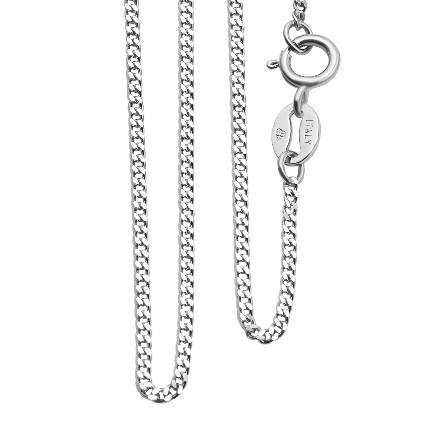 RHAPSODY Diamond Cut Curb Chain in 950 