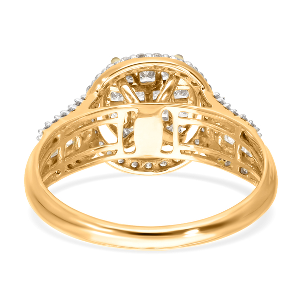 ILIANA 18K Yellow Gold IGI Certified Diamond (SI/G-H) Ring 1.00 Ct.
