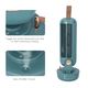 2 in 1 USB Bladeless Humidifier Tower Fan - Green - 220ml Water Tank
