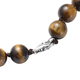 Yellow Tiger Eye Beads Necklace (Size - 20) in Platinum Overlay Sterling Silver