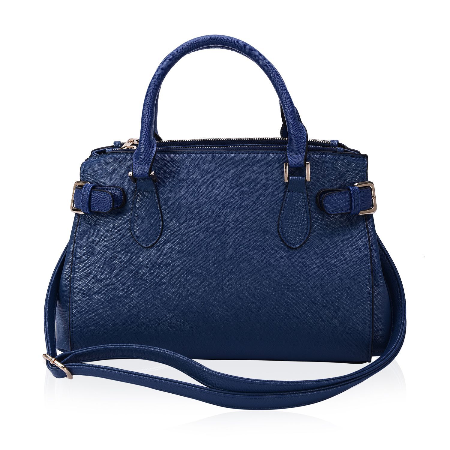 Sienna Navy Blue Tote Bag with Adjustable and Removable Shoulder Strap (Size 36x24x10 Cm)