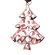 RACHEL GALLEY Latticework Christmas Tree Charm in Rose Gold Tone