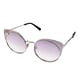 Womens Retro Rimless Purple Sunglasses