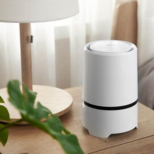 Portable Mini Air Purifier with HEPA & Activated Carbon Filter (Size 12
