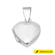 Personalised Engravable Heart Pendant in Silver