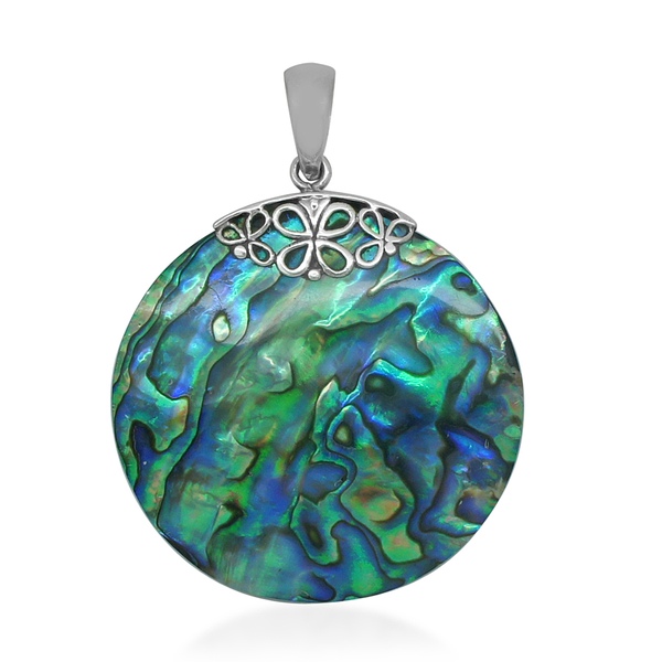 Royal Bali Collection Abalone Shell (Rnd) Pendant in Sterling Silver 30.160 Ct.