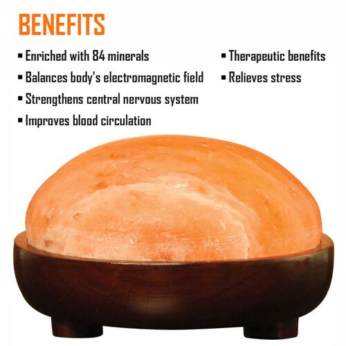 Himalayan Salt Foot Detox Lamp Half Dome Shape 3438924 TJC