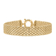 Hatton Garden Close Out Deal - 9K Yellow Gold Bismark Bracelet (Size - 7.5) with Senorita Clasp, Gol